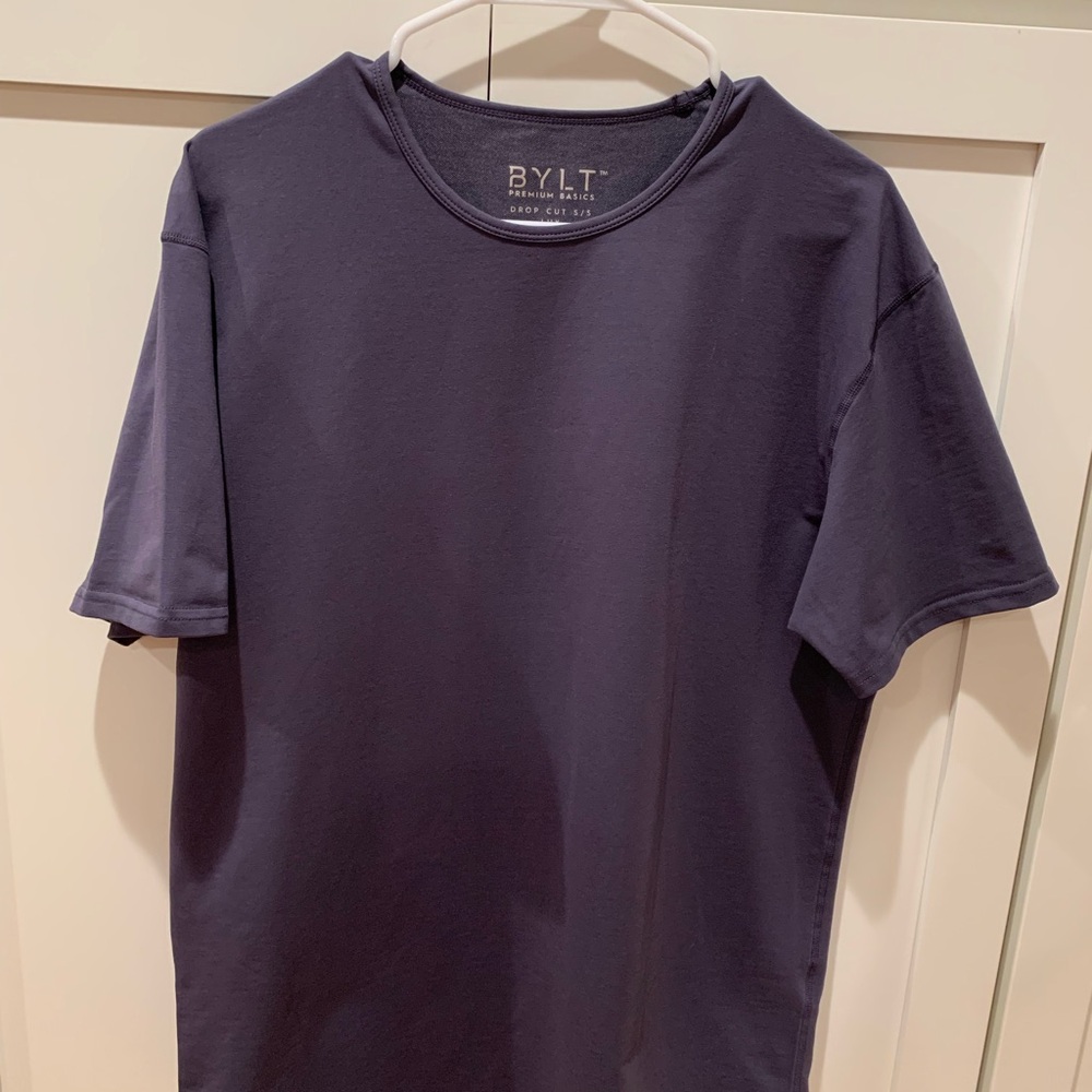 BYLT drop cut Lux Men's Navy Shirt